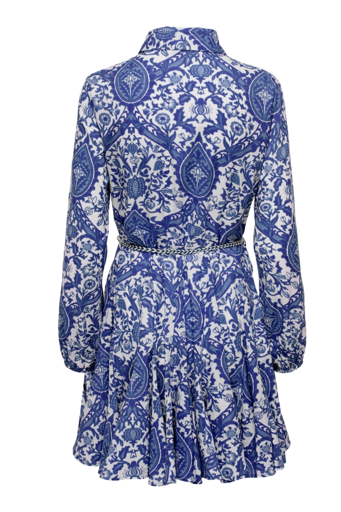 ONLLUMINA L/S SHORT DRESS WVN NOOS 15305484 Surf th Web/LUMINA AOP